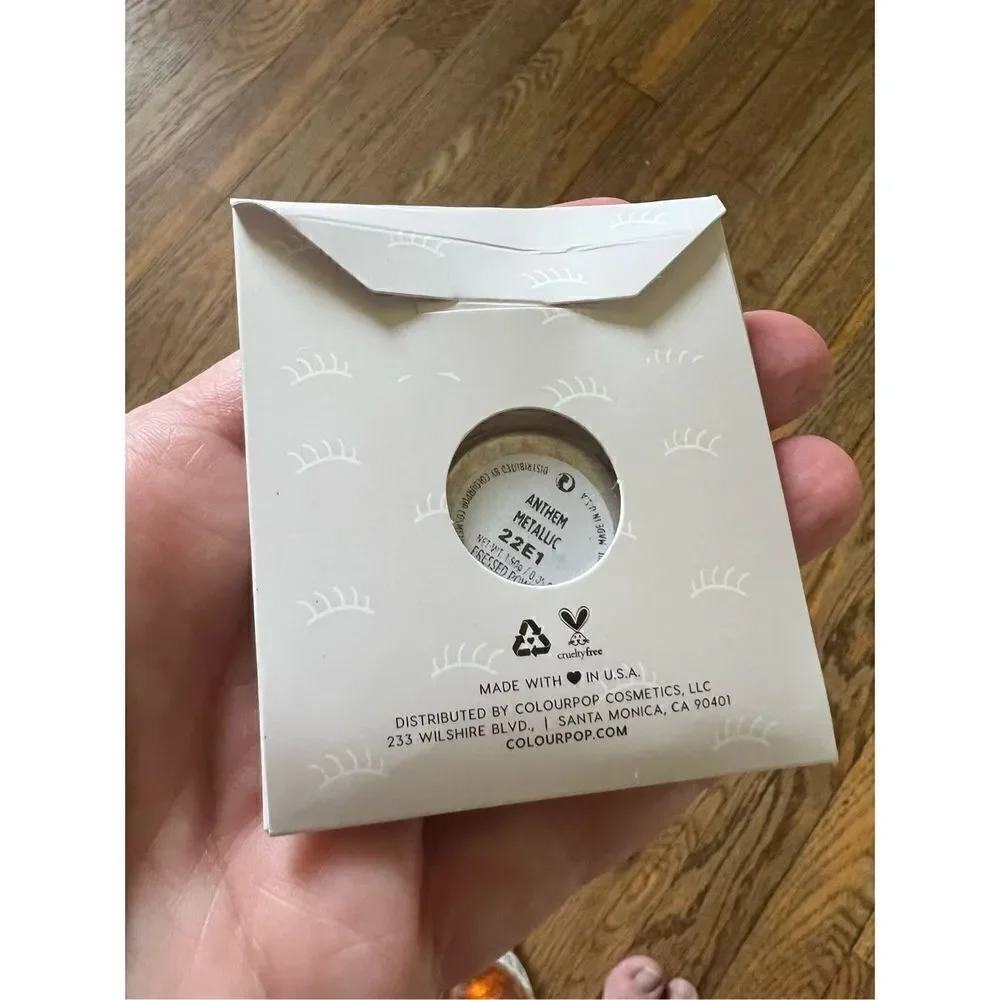 Colourpop Single Pan Pressed metallic eyeshadow ANTHEM